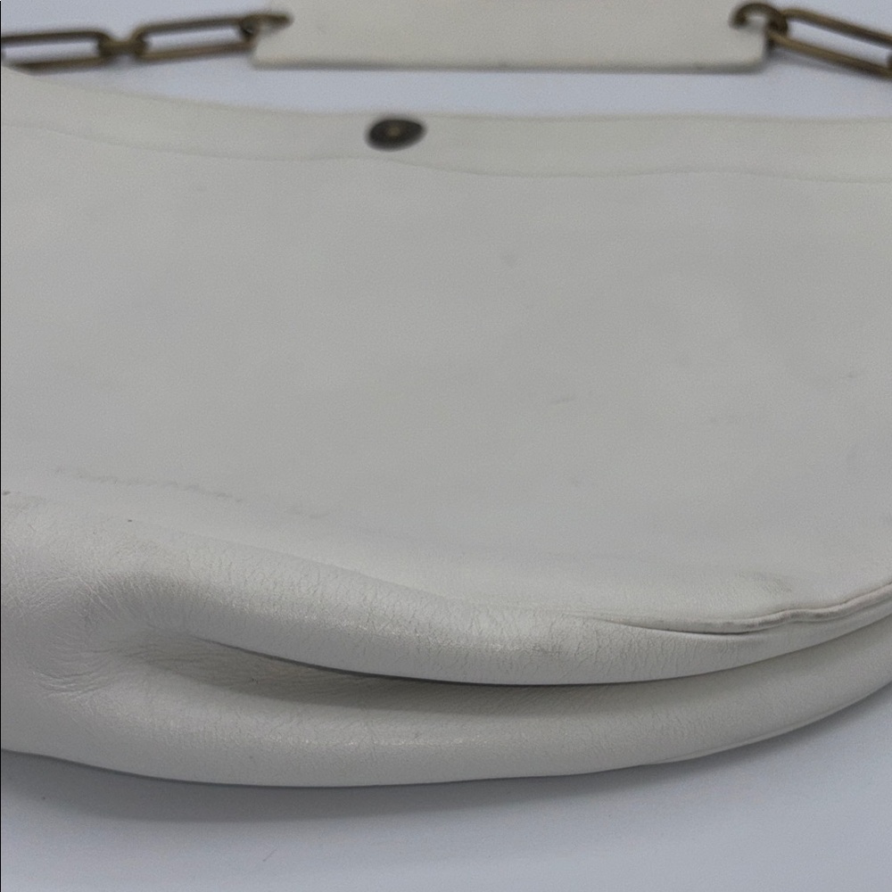 Calvin Klein Cream XL Hobo Bag with Gold Bronze Chain Strap - Picture 2 of 14